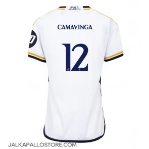 Real Madrid Eduardo Camavinga #12 Kotipaita Naisten 2023-24 Lyhythihainen